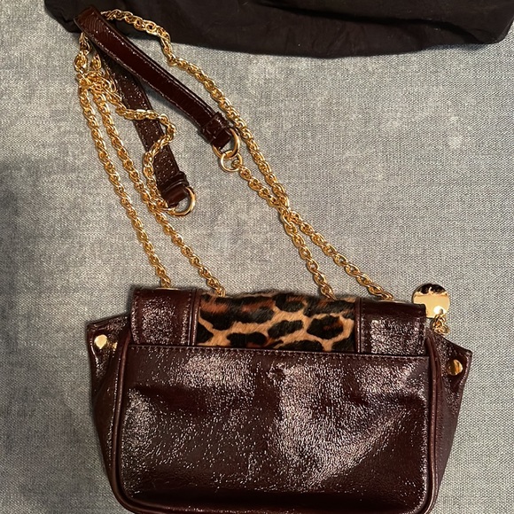 Milly authentic exotic leopard trim cross body - Picture 2 of 8
